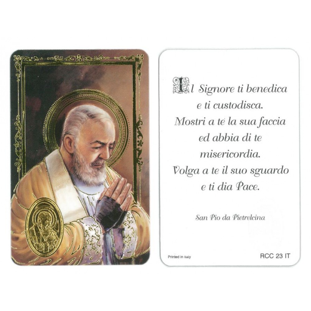 Santino Benedizione PADRE PIO