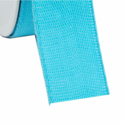 Fettuccia nastro 25 metri 100% cotone TURCHESE