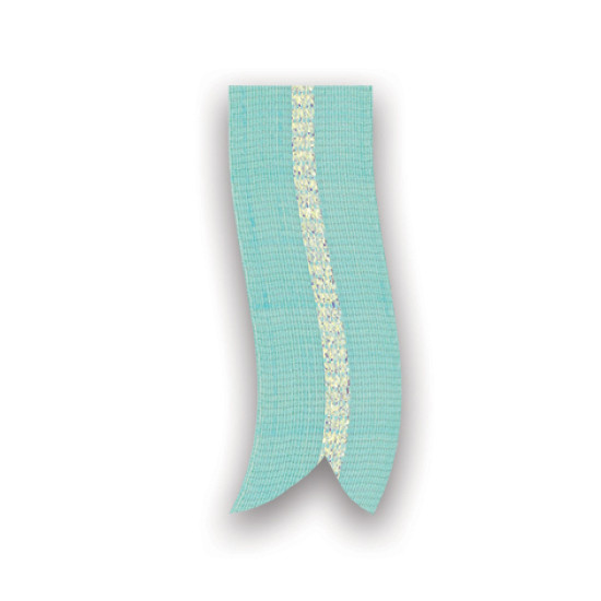 Nastro 100% cotone VERDE PASTELLO con inserto