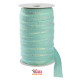 Nastro 100% cotone VERDE PASTELLO con inserto