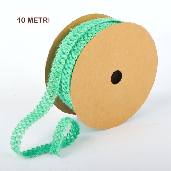 Nastro fettuccia 10 metri VERDE SMERALDO