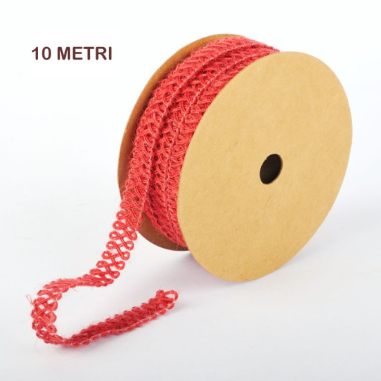 Nastro fettuccia 10 metri ROSSO