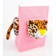Cornice safari doppia tessuto e pelouches 13x18 leopardo
