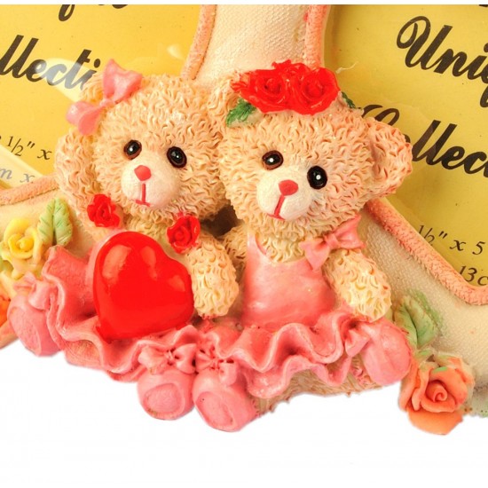 Cornice 2 foto 7x6 ORSETTI CON CUORE 