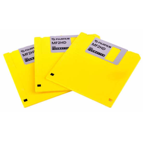 Floppy disk Fujifilm giallo 3pz