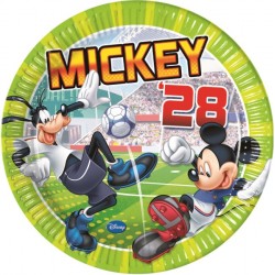 8 Piatti TOPOLINO GOAL cm 23