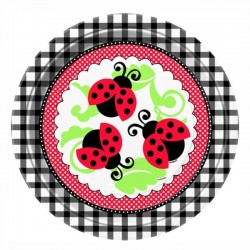 Piatti carta COCCINELLE cm 23 - 8pz Piatti carta COCCINELLE cm 23 - 8pz