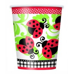 Bicchieri carta COCCINELLE 270ml 8pz