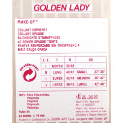 Collant coprente 40 DEN Golden Lady tg. II BLEU