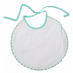 Bavaglia in cotone ricamabile