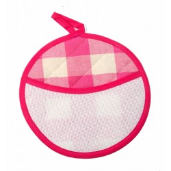 Presina in cotone ricamabile fuxia