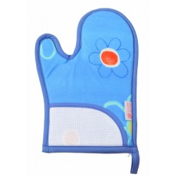 Guanto da forno ricamabile azzurro