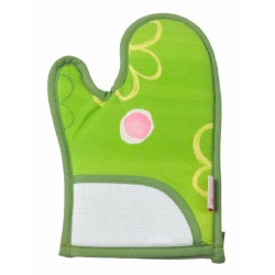 Guanto da forno ricamabile verde