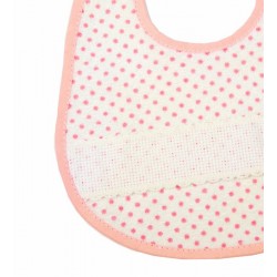 Bavaglia in spugna con inserto da ricamare Bavaglia in spugna con inserto da ricamare