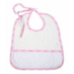 Bavaglia in spugna con inserto da ricamare