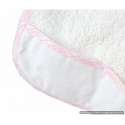 Bavaglia in spugna con inserto da ricamare Bavaglia in spugna con inserto da ricamare