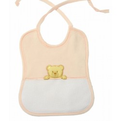 Bavaglia in spugna con inserto da ricamare