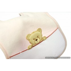 Bavaglia in spugna con inserto da ricamare