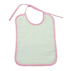 Bavaglia in spugna con inserto da ricamare