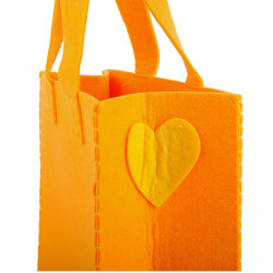 Borsetta in panno Cagnolino arancione