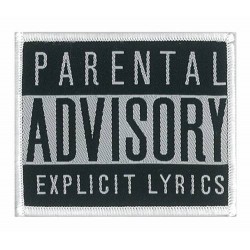 Toppa patch decorativa PARENTAL ADVISOR Toppa patch decorativa PARENTAL ADVISOR