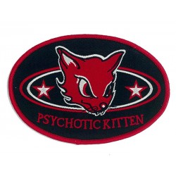 Toppa patch decorativa PSYCOTIC KITTEN Toppa patch decorativa PSYCOTIC KITTEN