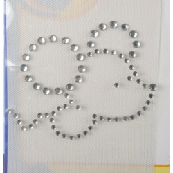 Decorazione adesiva TOPOLINO brillantini per tessuti Decorazione adesiva TOPOLINO brillantini per tessuti