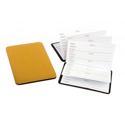 Rubrica da portafoglio ORO cm 6x8x0,25