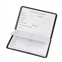 Rubrica da portafoglio ORO cm 6x8x0,25