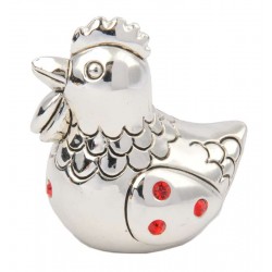 Gallinella ARGENTO 925 e Swarovski