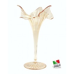 Vaso cristallo artigianale italiano 20 cm