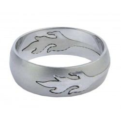 Anello FLAMES acciaio chirurgico