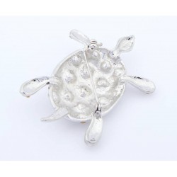 Spilla tartaruga con strass cm 6 Spilla tartaruga con strass cm 6