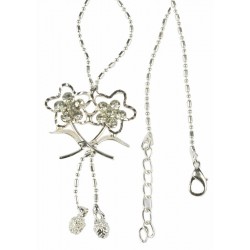 Girocollo con pendente doppio fiore Girocollo con pendente doppio fiore