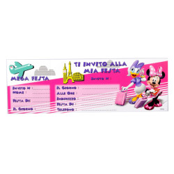 Blocchetto 15 inviti festa Disney Blocchetto 15 inviti festa Disney