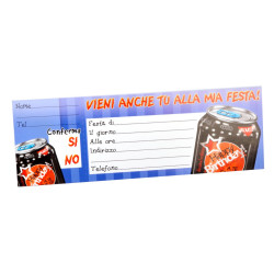 Blocchetto 15 inviti festa Blocchetto 15 inviti festa