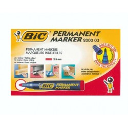 Pennarello BIC Permanent Marker punta tonda rosso