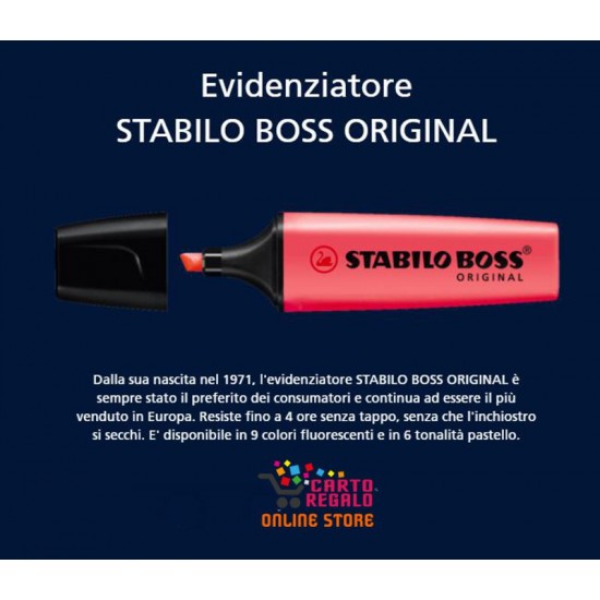 4006381333689 - EVIDENZIATORE STABILO BOSS 70/56 ROSA (COLORE ROSA