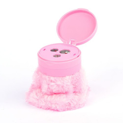 Temperamatite 3 fori pelouche ROSA