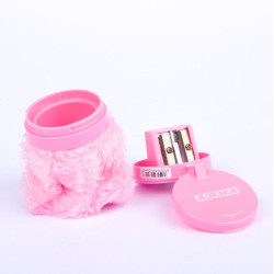 Temperamatite 3 fori pelouche ROSA Temperamatite 3 fori pelouche ROSA