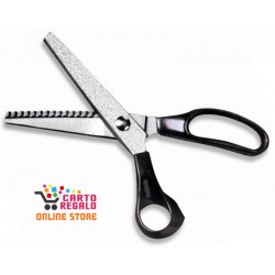 Forbice zig zag tagliacampioni lama 6,5cm