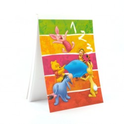 Block notes 75x105mm Winnie the Pooh 123