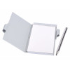 Porta notes tascabile alluminio ARGENTO
