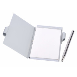 Porta notes tascabile alluminio ARGENTO