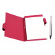 Porta notes tascabile alluminio ROSSO