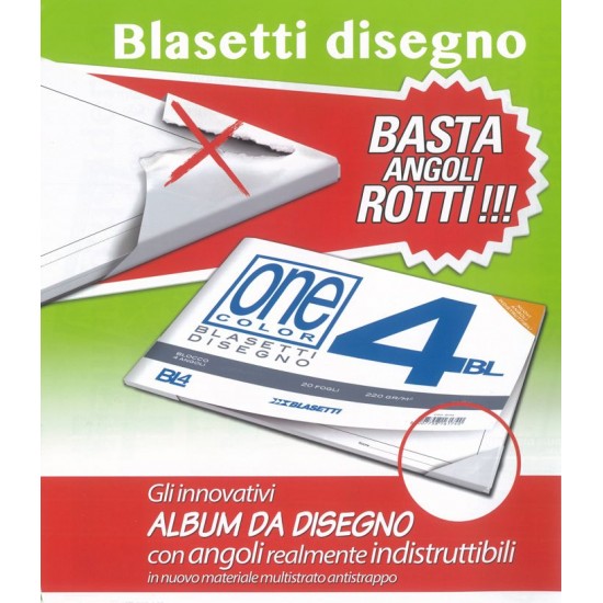 Album disegno 220gr squadrato24x33 F4/BL4 liscio