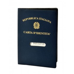 Custodia carta identità blu scuro