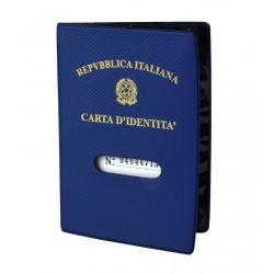 Custodia carta identità blu chiaro
