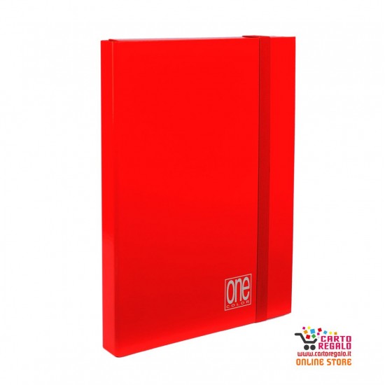Cartellina con elastico spessore cm 3 ROSSO CORSA