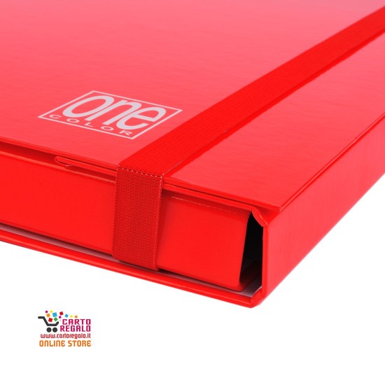 Cartellina con elastico spessore cm 3 ROSSO CORSA